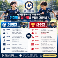 센텀 해운대 초등축구교실 취미반과 선수반은 무엇이 다를까요?